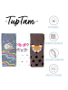 TupTam Mädchen Knielange Socken Gemustert 3er Pack in braun/grau