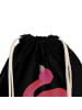 Mr. & Mrs. Panda Sportbeutel Flamingo Stolz ohne Spruch in Schwarz