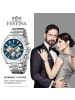 Festina Chronograph-Armbanduhr Festina Timeless Chronograph silber groß (ca. 45mm)
