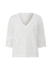 S. Oliver Strickpullover kurzarm in Creme