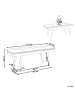 Beliani Bettbank EXTON in Braun/Grau - (W) 116 x (H) 44 x (L) 37 cm