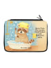 Mr. & Mrs. Panda Etui Waschbär Design mit Spruch in Weiß