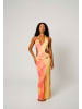 Moda Minx Maxikleid Nautilus Shell in orange