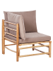 Beliani Gartenstuhl CERRETO in Braun/Beige - (W) 67 x (H) 80 x (L) 67 cm