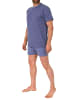 NORMANN Schlafanzug kurzarm Shorty - 66623 in blau