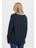 PULZ Jeans Strickpullover PZSTEFFI Relaxed fit in Dark Sapphire Melange