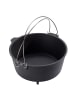 Echtwerk Gusseiserner Dutch Oven groß 76 l in Schwarz