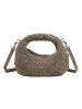 Les Visionnaires Greta Micro weave Handtasche Leder 20 cm in dimgrey