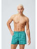 SNOCKS American Woven Boxershorts aus Bio-Baumwolle Mix (Grüne Muster) 3 Stück