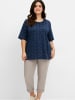 sheego Rundhalsshirt in tiefblau