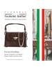 Florence Leder Umhängetasche Florence Tasche dunkelbraun ca. 19cm