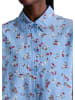 Marc O'Polo DENIM Print-Kurzarmbluse relaxed in Light Blue