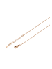 faina Women Charm Necklace in Rose Gold Navy