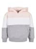 Urban Classics Urban Classics Kapuzenpullover in lightrose/white/grey