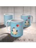Mr. & Mrs. Panda Kaffeetasse Pinguin Luftballon ohne Spruch in Eisblau