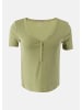 QS T-Shirt kurzarm in Grün
