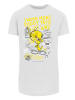 F4NT4STIC Long Cut T-Shirt Looney Tunes Tweety Pie More Puddy Tats in weiß