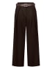 Zero  Anzughose mit weitem Bein in Chocolate Plum