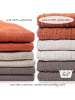 Makian Mullwindel / Mulltuch 6er Pack 70 x 70 cm in rot,beige