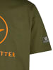 SCHIETWETTER T-Shirt "Fabian", in olive/orange