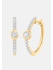 Ethische Diamanten Ohrringe aus 375 Gelbgold mit Lab Grown Diamant