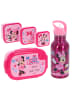Disney Minnie Mouse Disney Minnie Mouse Lunchpaket 5-tlg. Brotdose Trinkflasche Snackbox in Rosa