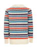 Tanuna Damen Strickjacke in Orange Mehrfarbig