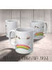 Mr. & Mrs. Panda Kindertasse Einhorn Regenbogen ohne Spruch in Weiß