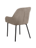 Beliani 2er-Set Esszimmerstuhl LOVERNA in Beige/Schwarz