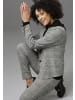 Aniston CASUAL Sweatblazer in schwarz-weiß-gelb
