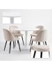 ebuy24 Essgruppe Carry Weiß, beige 110 x 110 cm