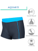 Aquarti Jungen Kinder Badehose Seitliche Paspel in blau