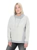 Ulla Popken Sweatshirt in hellgrau mélange