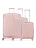 Roncato Arcade DLX 4 Rollen Kofferset 3-teilig mit Dehnfalte rosa pastello