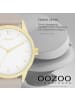 Oozoo Analog-Armbanduhr Oozoo Timepieces hellgrau, taupe groß (ca. 40mm)