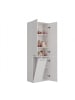 kommodly Bad Hochschrank Benni in Weiß Matt - (B)60cm x (T)30cm x (H)174cm
