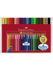 Faber-Castell Fasermaler Grip Colour Marker 20er Etui farbig sortiert