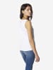 KOROSHI Damen-Tanktop mit Glitzer in weiß