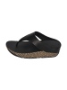 fitflop Zehentrenner LULU LUX GRAPHIC-WEAVE LEATHER TOE-POST SANDALS in schwarz