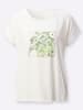 WITT WEIDEN Rundhalsshirt in ecru-eucalyptus-bedruckt