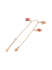 faina Women Bracelet in Rose Gold Red
