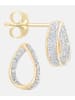 Diamant L'éternel Ohrstecker aus 375 Gelbgold mit Diamant