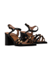 Emilie Karston Aicha – Ledersandalen mit Absatz Schwarz