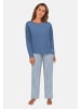 Tom Tailor Pyjama Breda in blau-mittel-Streifen