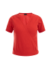 faina Damen Kurzarm-Pullover in Rot