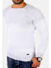 RESLAD Strickpullover Two-Tone in weiß