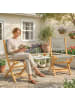 Outsunny Gartenstuhl Set in Grau 56L x 47,5B x 88H cm