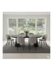 ebuy24 Essgruppe Tokyo Highline 7-teilig Schwarz 120 x 120 cm
