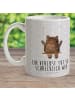 Mr. & Mrs. Panda Kaffeebecher Bär Schaukel mit Spruch in Grau Pastell