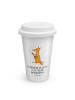 Mr. & Mrs. Panda To Go Becher Fuchs Gitarre mit Spruch in Weiß